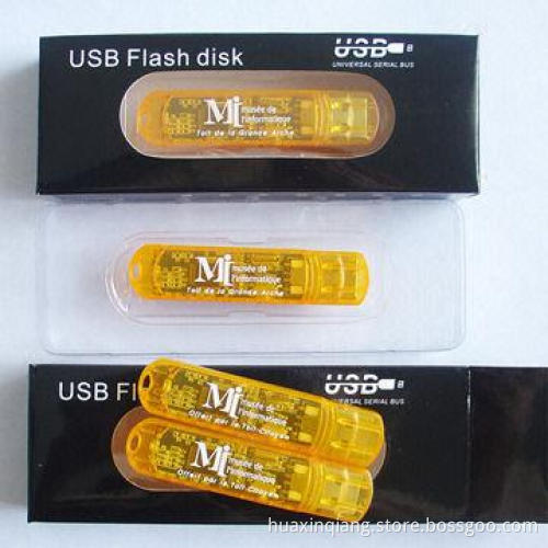 USB Drive with ABS Plastic Material, 128MB-64GB Capacity, Color Custom, Logo Design, USB2.0/3.0